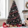 imageYITAHOME PreLit Green Artificial Hinged Christmas Tree with Remote Control 6ft Prelighted Spruce Xmas Tree for Home Office Party Decoration with 1000 Branch Tips and 250 Lights GreenBlack