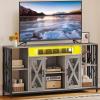 imageYITAHOME TV Stand for 7065 Inch TV 335 Tall TV Stands for Living Room Entertainment Center with Storage LED TV Stand with Power Outlets TV Media Console Cabinet GreyGrey