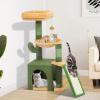 imageYITAHOME Tall Cat Tree Tower with Leaves for Indoor Cats 728in Cute Cat Climbing Tower with SelfGrooming Brush Cat Condo Top Perch Basktet Sisal Scratching Posts and Board Dangling BallCactus37in