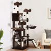 imageYITAHOME Tall Cat Tree for Indoor Cats 75 inch MultiLevel Cat Tower with Cat Condos Top Perches Sisal Ramp Scratching Posts Cozy Basket Hammocks Large Cat Pet Activity Structure Light GrayBrown