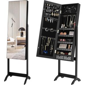 imageYITAHOME 2 in 1 Jewelry Cabinet with Full Length Mirror