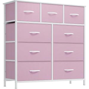 imageYITAHOME 4 Drawer Dresser  Fabric Cloth Dresser Dressers ampamp Chests of Drawers for Bedroom Living Room Hallway Closets  Sturdy Steel Frame Wooden Top ampamp Easy Pull Fabric BinsPinknew 2025