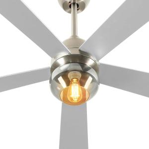 imageYITAHOME Ceiling Fans with Lights Unique Designs for Glass Lampshade and Fan Blades 52 Inch Black Ceiling Fan 6 Speeds Reversible Quiet DC Motor Fan for Living Room Dining Room Bedroom BlackNickel