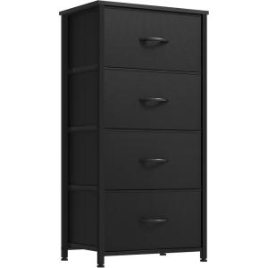 imageYITAHOME Dresser with 7 Drawers  Fabric Storage Tower Organizer Unit for Living Room Hallway  Sturdy Steel Frame Wooden Top ampamp Easy Pull Fabric BinsCool Black