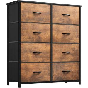 imageYITAHOME Dresser with 7 Drawers  Fabric Storage Tower Organizer Unit for Living Room Hallway  Sturdy Steel Frame Wooden Top ampamp Easy Pull Fabric BinsRustic Brownnew 2025