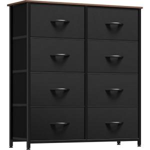 imageYITAHOME Dresser with 8 Drawers  Fabric Tower for Bedroom Dresser ampamp Chest of Drawers Fabric Storage Tower Organizer Unit for Bedroom Hallway ClosetsBlackRustic Brownnew 2025