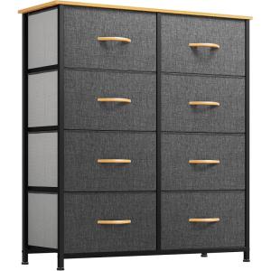 imageYITAHOME Dresser with 8 Drawers  Fabric Tower for Bedroom Dresser ampamp Chest of Drawers Fabric Storage Tower Organizer Unit for Bedroom Hallway ClosetsCdark Grey
