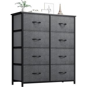 imageYITAHOME Dresser with 8 Drawers  Fabric Tower for Bedroom Dresser ampamp Chest of Drawers Fabric Storage Tower Organizer Unit for Bedroom Hallway ClosetsGraphite
