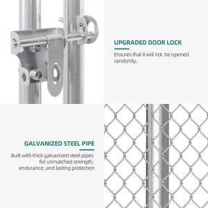 imageYITAHOME Extra Large Outdoor Dog Kennel for Yard 13111276FT Heavy Duty Pet Pens House Dog Run Enclosure w UVResistant Waterproof Roof Cover ampamp Lock Playpen Fence Outdoor for Medium Large Dogs