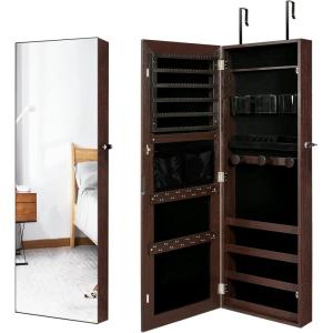 imageYITAHOME Jewelry Armoire CabinetWalnut