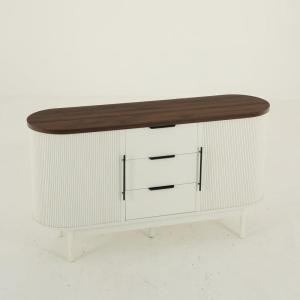 imageYITAHOME Sideboard Buffet CabinetWhite  Brown