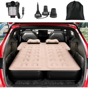 imageYITAHOME Truck Bed Air Mattress for 5558 ft FullSize Short Truck Beds Inflatable Car Mattress Bed with Pump Pillows Carry Bag ampamp Repair Kit for Outdoor Travel Camping BlackampampBrownBrown