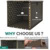 imageYITAHOME 100 Gallon Outdoor Storage Box Large Water Resistant Resin Deck Box Indoor Outdoor Lockable Storage Container for Patio Garden Cushions Tools Equipment TaupeLight Brown