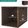 imageYITAHOME 100 Gallon Outdoor Storage Box Large Water Resistant Resin Deck Box Indoor Outdoor Lockable Storage Container for Patio Garden Cushions Tools Equipment TaupeBrown
