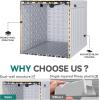 imageYITAHOME 100 Gallon Outdoor Storage Box Large Water Resistant Resin Deck Box Indoor Outdoor Lockable Storage Container for Patio Garden Cushions Tools Equipment TaupeWhite