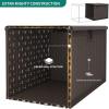 imageYITAHOME 100 Gallon Outdoor Storage Box Large Water Resistant Resin Deck Box Indoor Outdoor Lockable Storage Container for Patio Garden Cushions Tools Equipment TaupeDark Brown