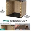 imageYITAHOME 100 Gallon Outdoor Storage Box Large Water Resistant Resin Deck Box Indoor Outdoor Lockable Storage Container for Patio Garden Cushions Tools Equipment TaupeBlackBrown