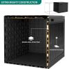 imageYITAHOME 100 Gallon Outdoor Storage Box Large Water Resistant Resin Deck Box Indoor Outdoor Lockable Storage Container for Patio Garden Cushions Tools Equipment TaupeBlack