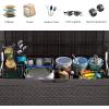 imageYITAHOME 100 Gallon Outdoor Storage Box Large Water Resistant Resin Deck Box Indoor Outdoor Lockable Storage Container for Patio Garden Cushions Tools Equipment TaupeDark Brown