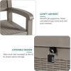 imageYITAHOME 100 Gallon Outdoor Storage Box Large Water Resistant Resin Deck Box Indoor Outdoor Lockable Storage Container for Patio Garden Cushions Tools Equipment TaupeBrown