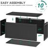 imageYITAHOME 100 Gallon Outdoor Storage Box Large Water Resistant Resin Deck Box Indoor Outdoor Lockable Storage Container for Patio Garden Cushions Tools Equipment TaupeBlack