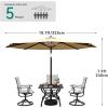 imageYITAHOME 10FT Patio Umbrella Push Button Tilt and Crank Adjustment Market Table Umbrella 8 Sturdy Ribs Aluminum Outdoor Umbrella UV Resistant for Garden Deck Beach Khaki Not Base IncludedKhaki