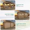 imageYITAHOME 10x12ft Hardtop Gazebo with Nettings and Curtains Heavy Duty Double Roof Galvanized Steel Outdoor Combined of Vertical Stripes Roof for Patio Backyard Deck Lawns GrayBronze