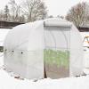imageYITAHOME 10x65x65ft Greenhouses Large Walkin Green House Heavy Duty Tunnel Green Houses Outdoor Portable Plant Gardening Upgraded Galvanized Steel Frame Zipper Doors 5 Crossbars Garden WhiteWhite