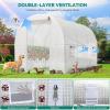 imageYITAHOME 10x65x65ft Greenhouses Large Walkin Green House Heavy Duty Tunnel Green Houses Outdoor Portable Plant Gardening Upgraded Galvanized Steel Frame Zipper Doors 5 Crossbars Garden WhiteWhite