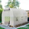 imageYITAHOME 10x65x65ft Greenhouses Large Walkin Green House Heavy Duty Tunnel Green Houses Outdoor Portable Plant Gardening Upgraded Galvanized Steel Frame Zipper Doors 5 Crossbars Garden WhiteWhite