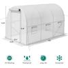 imageYITAHOME 10x65x65ft Greenhouses Large Walkin Green House Heavy Duty Tunnel Green Houses Outdoor Portable Plant Gardening Upgraded Galvanized Steel Frame Zipper Doors 5 Crossbars Garden WhiteWhite