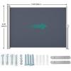 imageYITAHOME 118X 63 Retractable Side Awning Folding Privacy Screen Privacy Fence Waterproof UVResistant Privacy Awning Outdoor for Garden Deck Patio Pools Balcony Gray