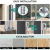 imageYITAHOME 118X 71 Retractable Side Awning Privacy Screen Privacy Fence Waterproof UVResistant Awning Outdoor for Garden Deck Patio Pools Balcony Black
