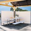 imageYITAHOME 118X 78 Retractable Side Awning Folding Privacy Screen Privacy Fence Waterproof UVResistant Awning Outdoor for Garden Deck Patio Pools Balcony Beige