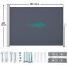imageYITAHOME 118X 78 Retractable Side Awning Folding Privacy Screen Privacy Fence Waterproof UVResistant Privacy Awning Outdoor for Garden Deck Patio Pools Balcony Gray