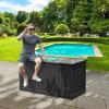 imageYITAHOME 120 Gallon Outdoor Storage Deck Box Large Resin Patio Storage for Outdoor Pillows Garden Tools and PoolSupplies Waterproof Lockable BlackBlack