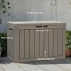 imageYITAHOME 120 Gallon Outdoor Storage Deck Box Large Resin Patio Storage for Outdoor Pillows Garden Tools and PoolSupplies Waterproof Lockable BlackTaupe