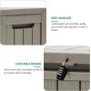 imageYITAHOME 120 Gallon Outdoor Storage Deck Box Large Resin Patio Storage for Outdoor Pillows Garden Tools and PoolSupplies Waterproof Lockable BlackTaupe