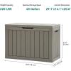 imageYITAHOME 120 Gallon Outdoor Storage Deck Box Large Resin Patio Storage for Outdoor Pillows Garden Tools and PoolSupplies Waterproof Lockable BlackTaupe