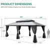 imageYITAHOME 12x20ft Hardtop Gazebo with Nettings and Curtains Heavy Duty Double Roof Galvanized Steel Outdoor Combined of Vertical Stripes Roof for Patio Backyard Deck Lawns GrayGray