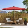 imageYITAHOME 13ft Patio Umbrella Outdoor Extra Large DoubleSided Market Table Umbrella for Pool Patio Furniture Patio Shade Claretred Not Base IncludedClaretred