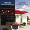 imageYITAHOME 13ft Patio Umbrella Outdoor Extra Large DoubleSided Market Table Umbrella for Pool Patio Furniture Patio Shade Claretred Not Base IncludedClaretred