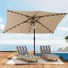 imageYITAHOME 13ft Patio Umbrella Outdoor Extra Large DoubleSided Market Table Umbrella for Pool Patio Furniture Patio Shade Claretred Not Base IncludedKhaki