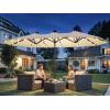 imageYITAHOME 13ft Patio Umbrella Outdoor Extra Large DoubleSided Market Table Umbrella for Pool Patio Furniture Patio Shade Claretred Not Base IncludedKhaki