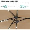 imageYITAHOME 13ft Patio Umbrella Outdoor Extra Large DoubleSided Market Table Umbrella for Pool Patio Furniture Patio Shade Claretred Not Base IncludedKhaki