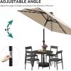 imageYITAHOME 13ft Patio Umbrella Outdoor Extra Large DoubleSided Market Table Umbrella for Pool Patio Furniture Patio Shade Claretred Not Base IncludedKhaki