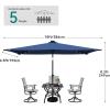 imageYITAHOME 13ft Patio Umbrella Outdoor Extra Large DoubleSided Market Table Umbrella for Pool Patio Furniture Patio Shade Claretred Not Base IncludedNavy Blue