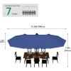 imageYITAHOME 13ft Patio Umbrella Outdoor Extra Large DoubleSided Market Table Umbrella for Pool Patio Furniture Patio Shade Claretred Not Base IncludedNavy Blue