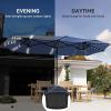 imageYITAHOME 13ft Patio Umbrella Outdoor Extra Large DoubleSided Market Table Umbrella for Pool Patio Furniture Patio Shade Claretred Not Base IncludedNavy Blue