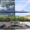 imageYITAHOME 13ft Patio Umbrella Outdoor Extra Large DoubleSided Market Table Umbrella for Pool Patio Furniture Patio Shade Claretred Not Base IncludedNavy Blue